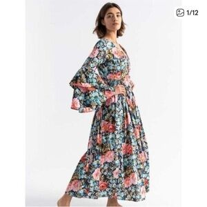 Batsheva x Laura Ashley Bryer Floral Long Sleeve Maxi Dress NWT
